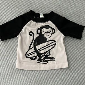 Old Navy 0 - 3 month monkey rash guard